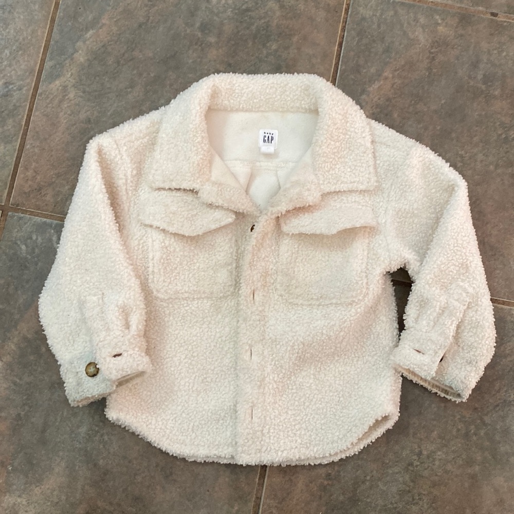 Gap toddler girl sherpa jacket